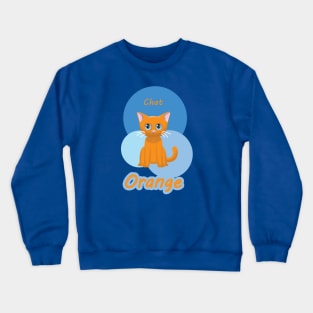 Colorful Chat Orange Crewneck Sweatshirt